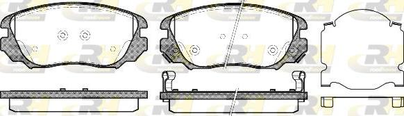 Roadhouse 21385.02 - Əyləc altlığı dəsti, əyləc diski furqanavto.az