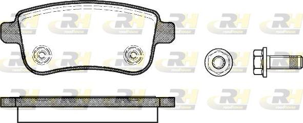 Roadhouse 21387.00 - Əyləc altlığı dəsti, əyləc diski furqanavto.az