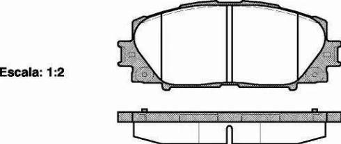 Alpha Brakes HKP-TY-113 - Əyləc altlığı dəsti, əyləc diski furqanavto.az