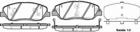 Alpha Brakes HKP-HY-521 - Əyləc altlığı dəsti, əyləc diski furqanavto.az