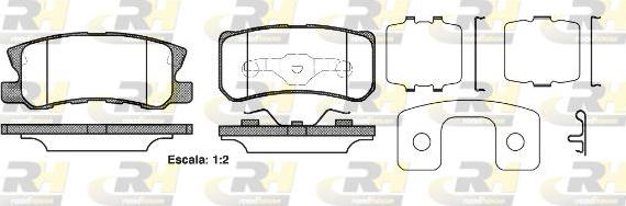 Roadhouse 2803.22 - Əyləc altlığı dəsti, əyləc diski www.furqanavto.az