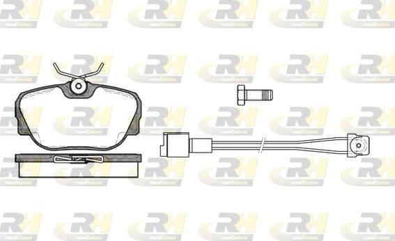 Roadhouse 2296.02 - Əyləc altlığı dəsti, əyləc diski furqanavto.az