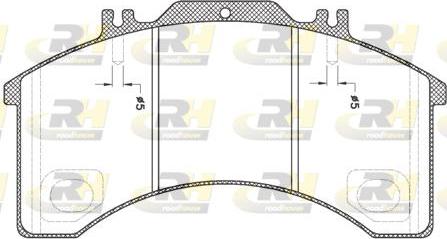 Roadhouse JSX 2497.00 - Əyləc altlığı dəsti, əyləc diski furqanavto.az