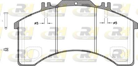 Roadhouse JSX 2497.30 - Əyləc altlığı dəsti, əyləc diski furqanavto.az