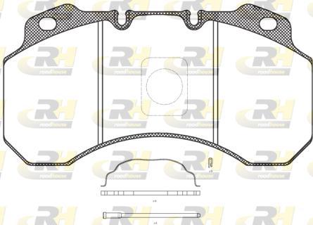 Roadhouse JSX 2680.30 - Əyləc altlığı dəsti, əyləc diski furqanavto.az