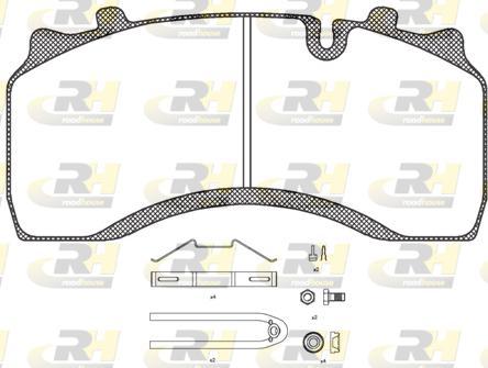 Roadhouse JSX 21032.30 - Əyləc altlığı dəsti, əyləc diski furqanavto.az