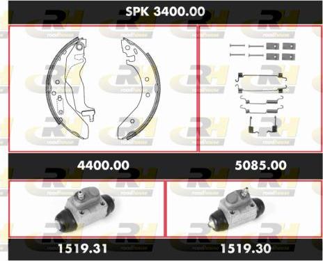 Roadhouse SPK 3400.00 - Əyləc Başlığı Dəsti furqanavto.az