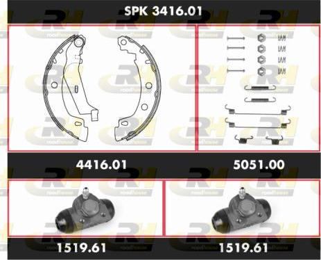 Roadhouse SPK 3416.01 - Əyləc Başlığı Dəsti furqanavto.az