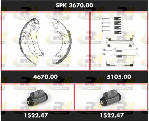 Roadhouse SPK 3670.00 - Əyləc Başlığı Dəsti furqanavto.az