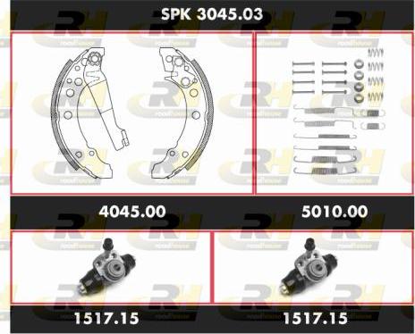 Roadhouse SPK 3045.03 - Əyləc Başlığı Dəsti furqanavto.az