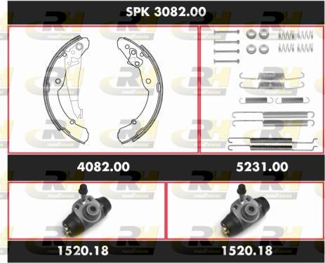 Roadhouse SPK 3082.00 - Əyləc Başlığı Dəsti furqanavto.az