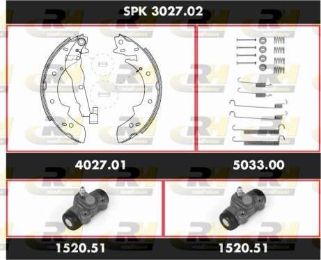 Roadhouse SPK 3027.02 - Əyləc Başlığı Dəsti furqanavto.az