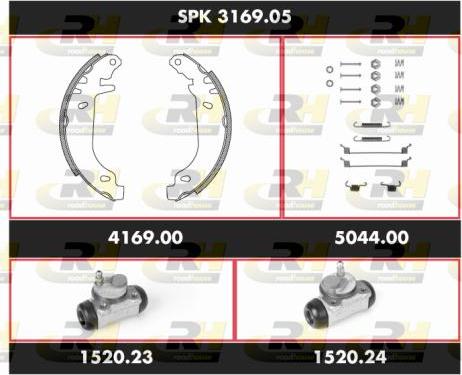 Roadhouse SPK 3169.05 - Əyləc Başlığı Dəsti furqanavto.az