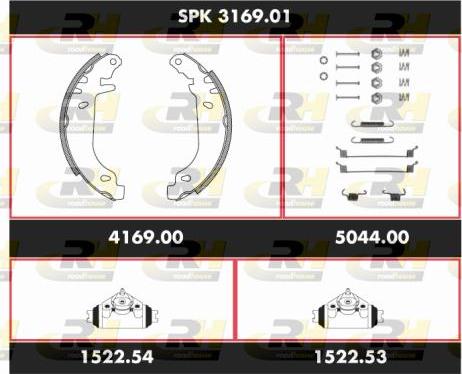 Roadhouse SPK 3169.01 - Əyləc Başlığı Dəsti furqanavto.az