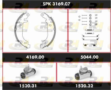 Roadhouse SPK 3169.07 - Əyləc Başlığı Dəsti furqanavto.az