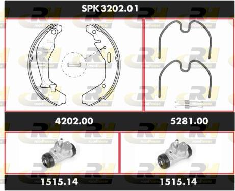 Roadhouse SPK 3202.01 - Əyləc Başlığı Dəsti furqanavto.az