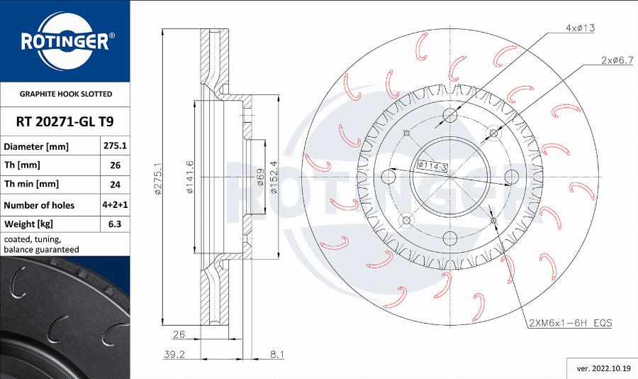 Rotinger RT 20271-GL T9 - Əyləc Diski furqanavto.az