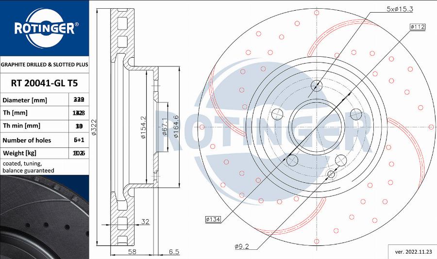 Rotinger RT 20720-GL T5 - Əyləc Diski furqanavto.az