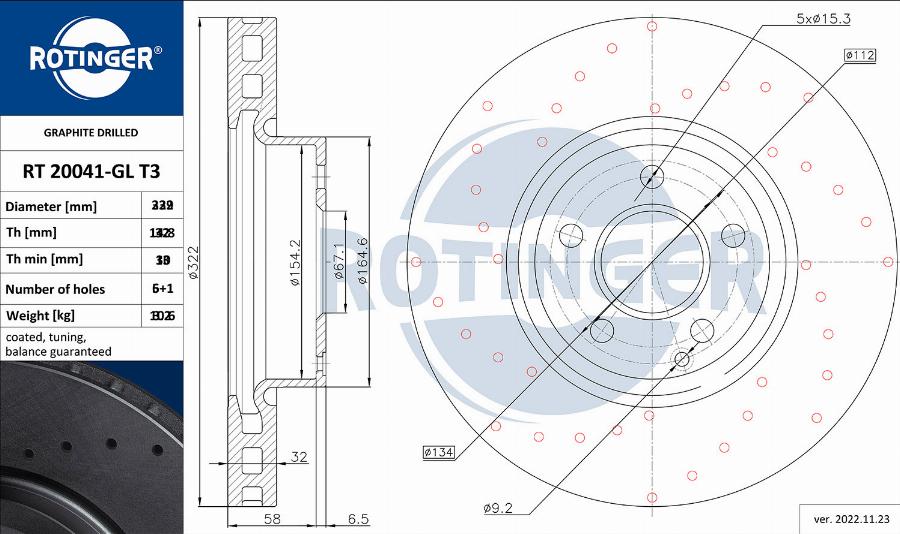 Rotinger RT 20720-GL T3 - Əyləc Diski furqanavto.az