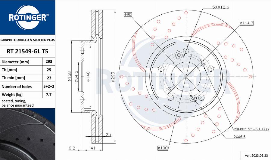 Rotinger RT 21549-GL T5 - Əyləc Diski furqanavto.az