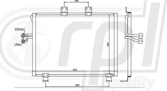 RPLQuality APCDCH5023 - Kondenser, kondisioner furqanavto.az