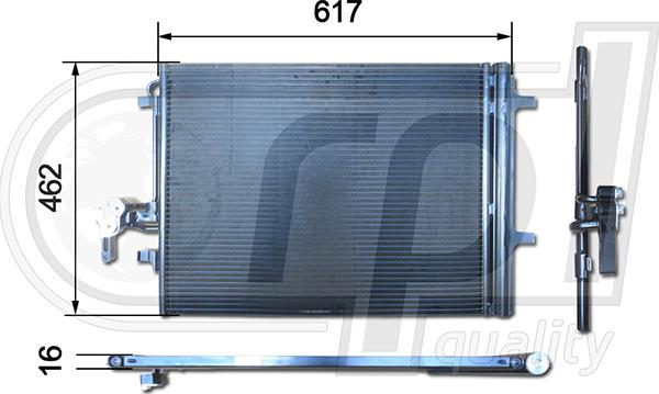 RPLQuality APCDFD5044 - Kondenser, kondisioner furqanavto.az