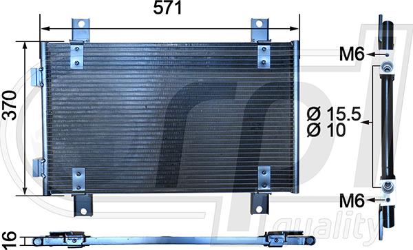 RPLQuality APCDFD5051 - Kondenser, kondisioner furqanavto.az