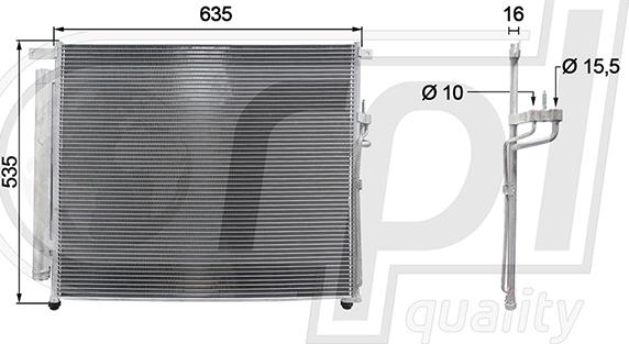 RPLQuality APCDFD5060 - Kondenser, kondisioner furqanavto.az