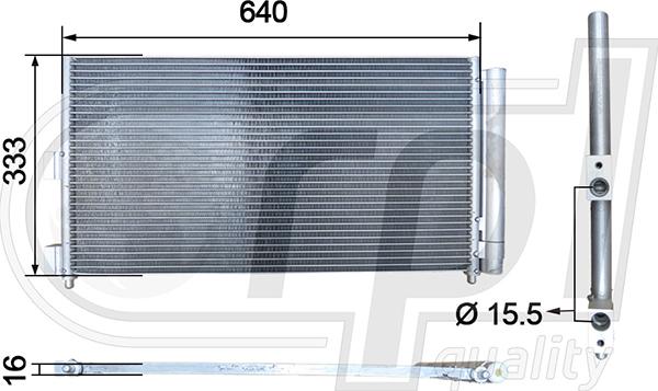 RPLQuality APCDFT5046 - Kondenser, kondisioner furqanavto.az