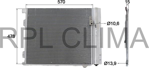 RPLQuality APCDMN0010 - Kondenser, kondisioner furqanavto.az