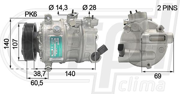 RPLQuality APCOAU0028 - Kompressor, kondisioner furqanavto.az