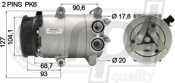 RPLQuality APCOFD5053 - Kompressor, kondisioner furqanavto.az