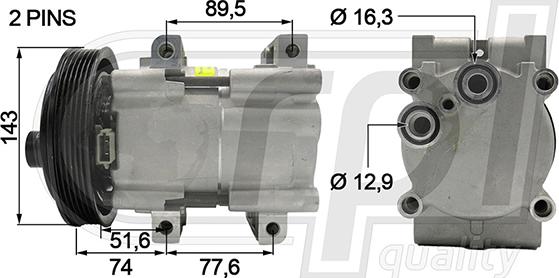 RPLQuality APCOFD5015 - Kompressor, kondisioner furqanavto.az