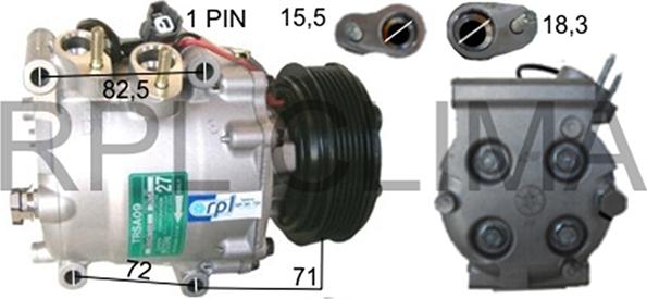 RPLQuality APCOHO0027 - Kompressor, kondisioner furqanavto.az