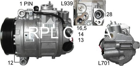 RPLQuality APCOMB5051 - Kompressor, kondisioner furqanavto.az