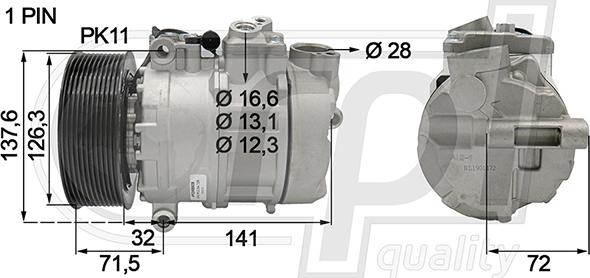 RPLQuality APCOMB5038 - Kompressor, kondisioner furqanavto.az