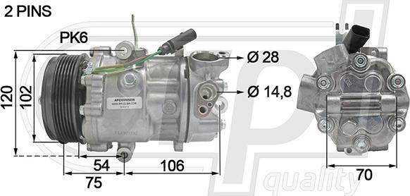 RPLQuality APCOVW5036 - Kompressor, kondisioner furqanavto.az