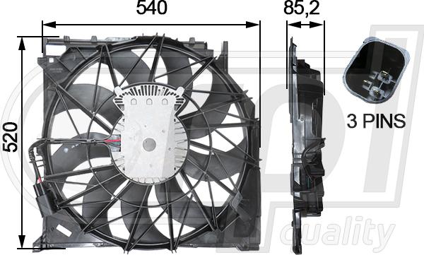 RPLQuality APELBW5014 - Fen, radiator furqanavto.az