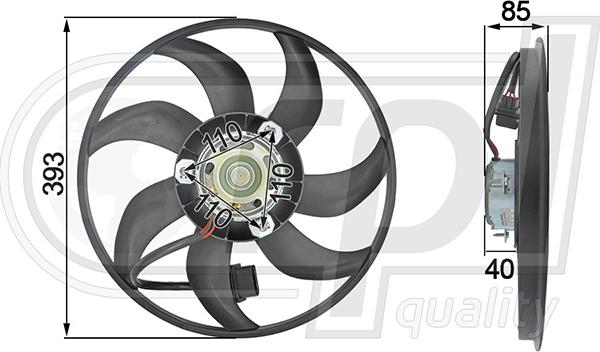 RPLQuality APELVW5025 - Fen, radiator furqanavto.az