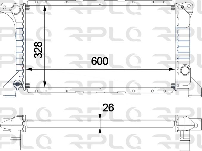 RPL QUALITY APRAFD5014 - Radiator, mühərrikin soyudulması furqanavto.az