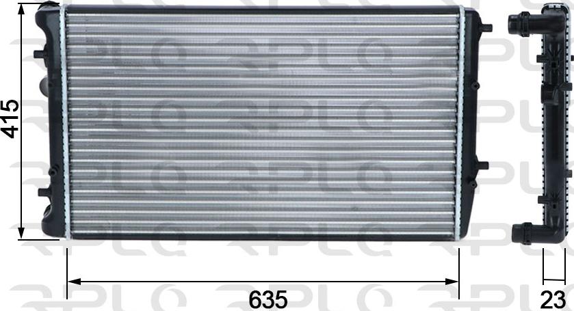 RPL QUALITY APRAVW5006 - Radiator, mühərrikin soyudulması furqanavto.az