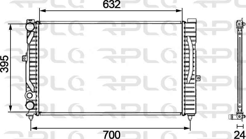 RPL QUALITY APRAVW5015 - Radiator, mühərrikin soyudulması furqanavto.az