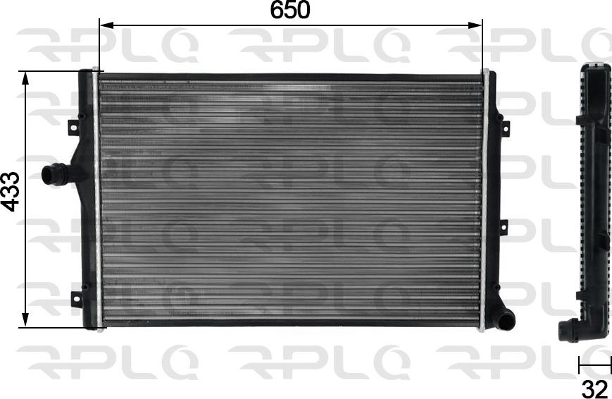 RPL QUALITY APRAVW5011 - Radiator, mühərrikin soyudulması furqanavto.az