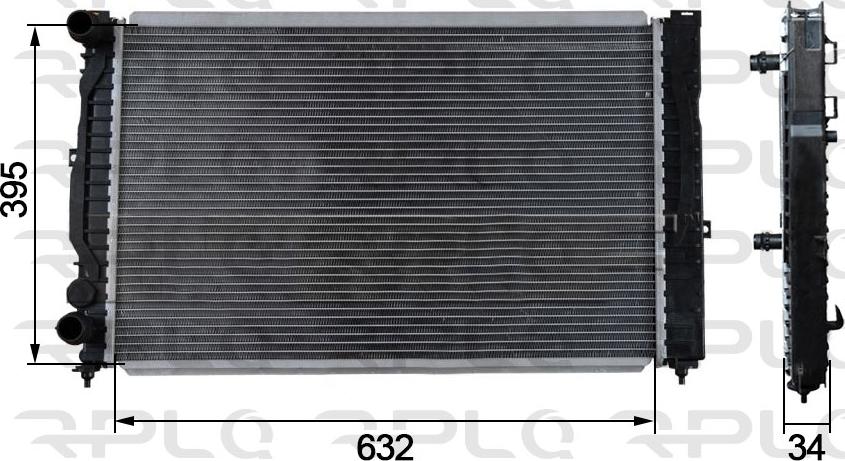 RPL QUALITY APRAVW5012 - Radiator, mühərrikin soyudulması furqanavto.az