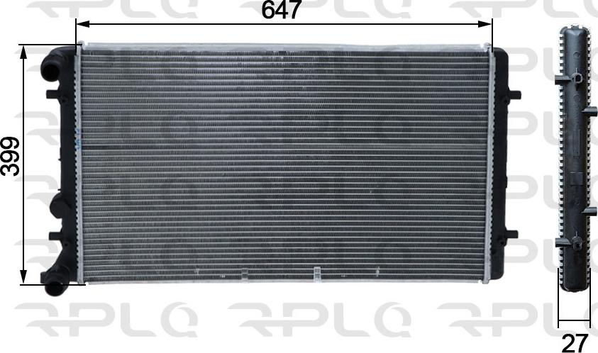 RPL QUALITY APRAVW5033 - Radiator, mühərrikin soyudulması furqanavto.az