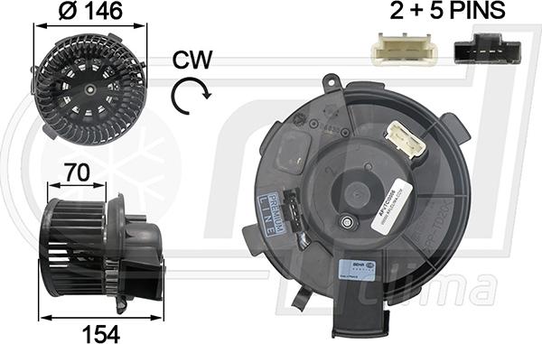 RPLQuality APVTCI0006 - Elektrik mühərriki, daxili üfleyici furqanavto.az