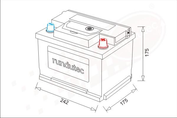 RUTEC RNU055RKT - Başlanğıc batareyası furqanavto.az