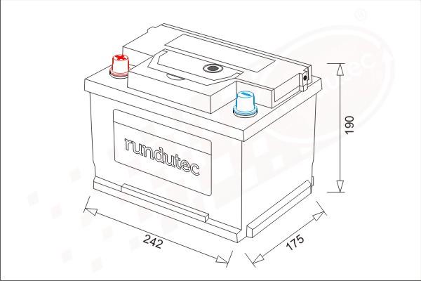 RUTEC RNU062LHN - Başlanğıc batareyası furqanavto.az