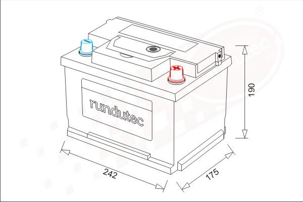 RUTEC RNU062RHT - Başlanğıc batareyası furqanavto.az