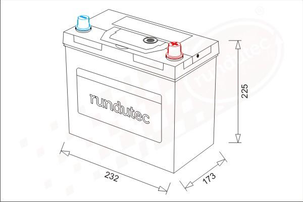 RUTEC RNU065RCNBL - Başlanğıc batareyası furqanavto.az